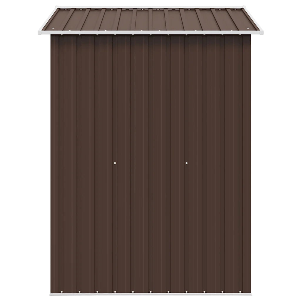 Capanno Attrezzi da Giardino Marrone 204x132x186 cm in Acciaio 47029