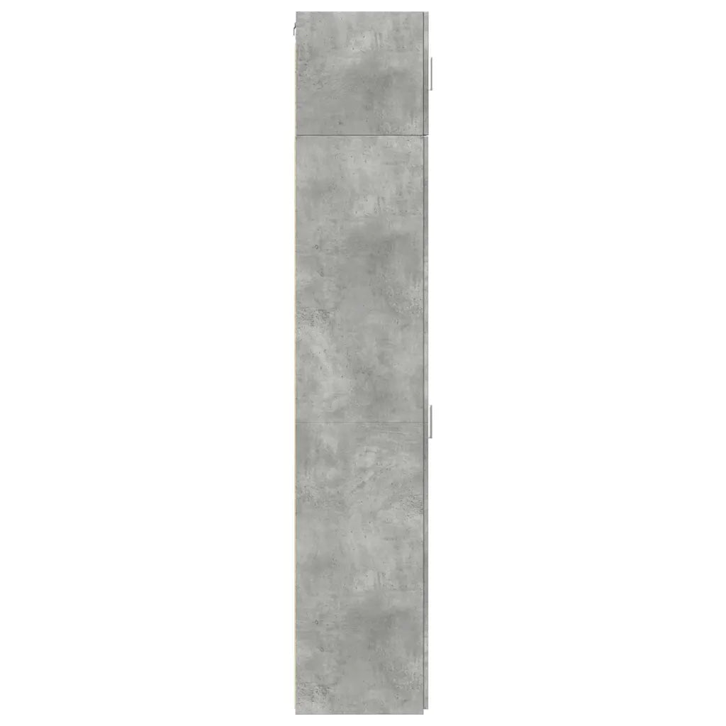 Mobile Sottile Grigio Cemento 30x42,5x225 cm in Truciolato 3281262