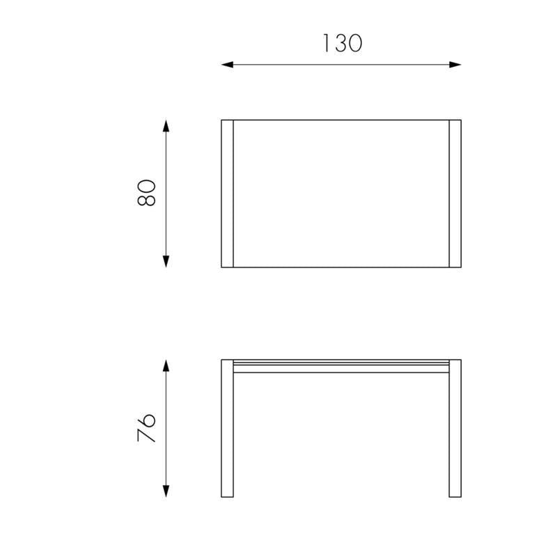 Tavolo Allungabile 122/182x80x76 cm in Metallo con Top in Vetro Grigio