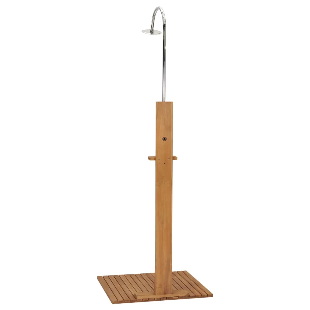 Doccia da giardino 75 x 75 x 210 cm in legno massello di teak 02_0042038