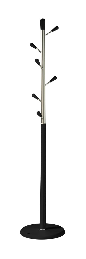Attaccapanni Herdasa legno di faggio finitura nero 190x37x37