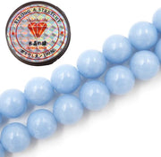Kralen con corda per la creazione di accessori per l'autoaiuto Pietre di energia per bracciale curativo 4 mm = 180 pezzi e 1 rotolo di corda Angelite AAA 4 mm