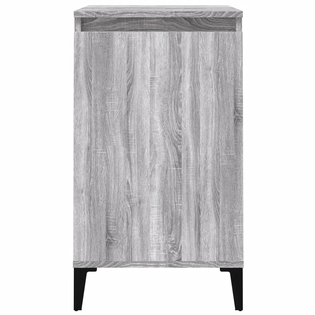 Comodino-Tavolino da notte Grigio Sonoma 40x35x70 cm in Legno Multistrato 638470