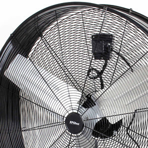 Ventilatore industriale 90 cm 360 W Ventilatore a tamburo da pavimento portatile con cavo e 3 velocità
