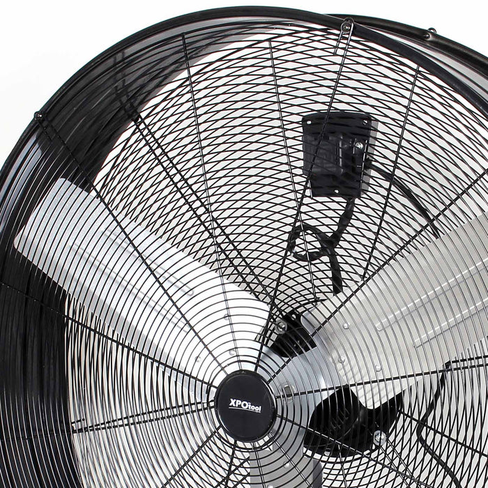 Ventilatore industriale 90 cm 360 W Ventilatore a tamburo da pavimento portatile con cavo e 3 velocità
