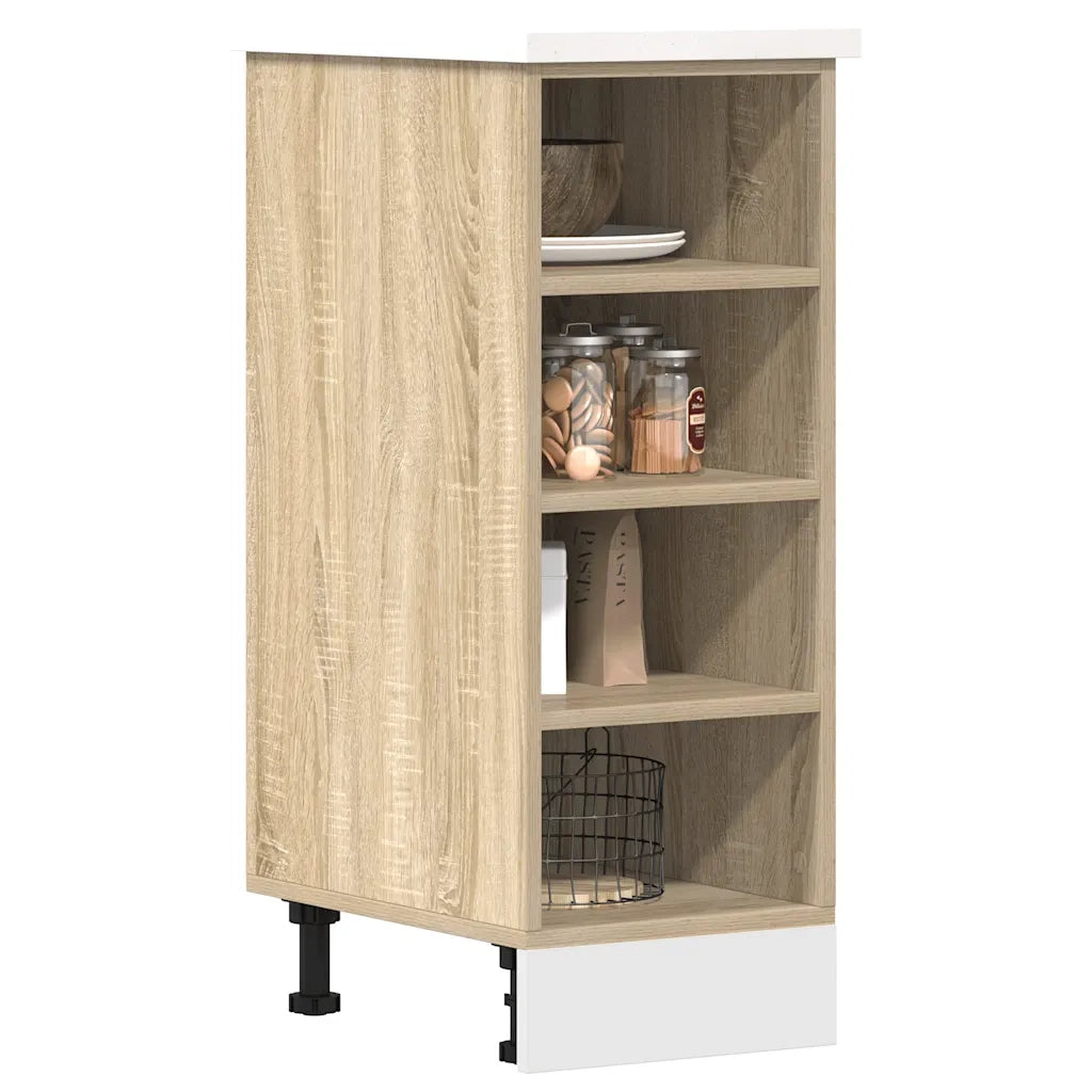 vidaXL Armadio Inferiore “Riga” Rovere Sonoma 30x44,5x81,5 cm
