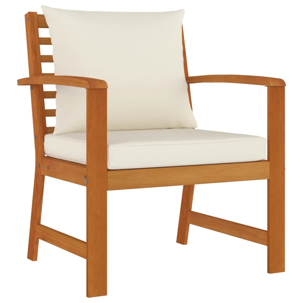 Set da Pranzo da Giardino 9pz con Cuscini Legno Massello Acacia 3154980