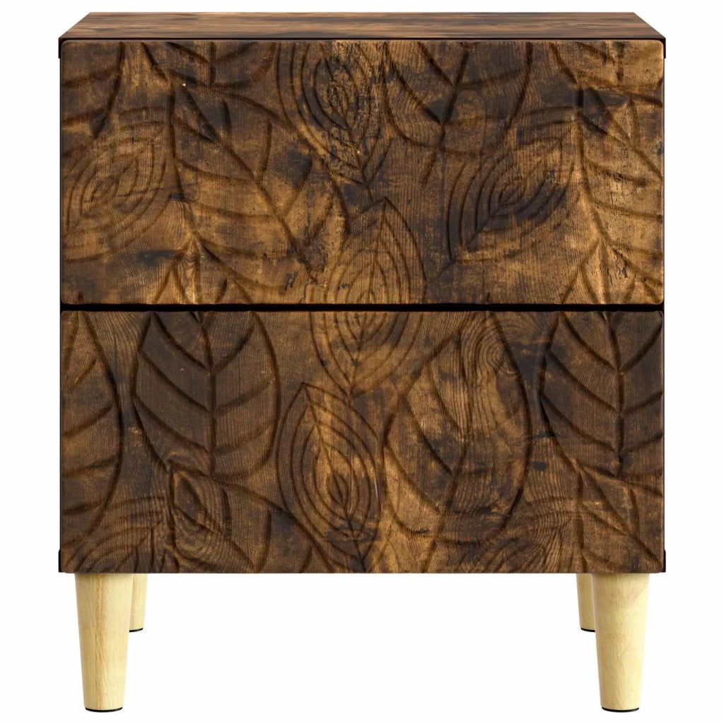 Comodino Rovere Fumo 43 x 34,5 x 48 cm Legno ingegnerizzato 894995