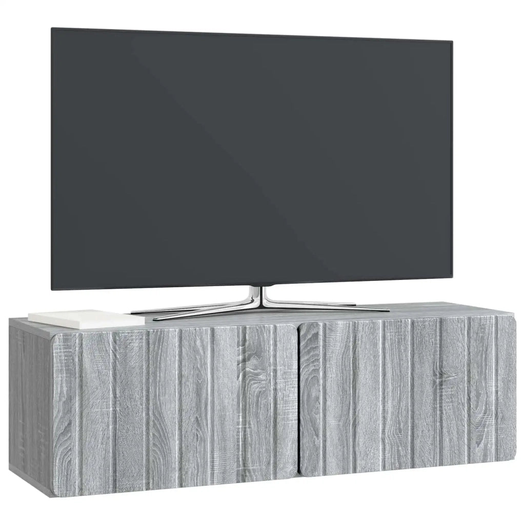 Mobile Porta TV da Muro 98 x 31 x 30 cm Sonoma grigio 898391