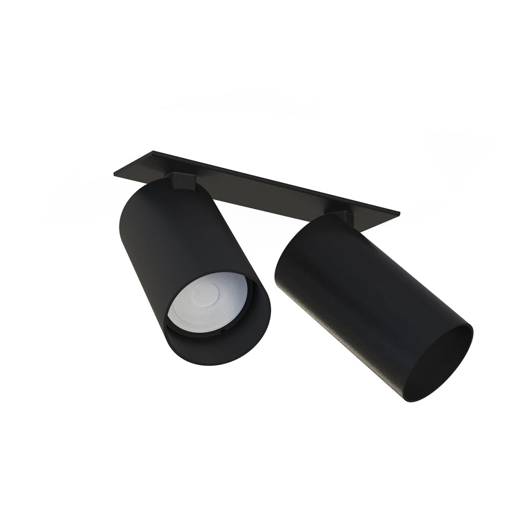 Nowodvorski MONO faretto incasso nero 2xGU10 acciaio