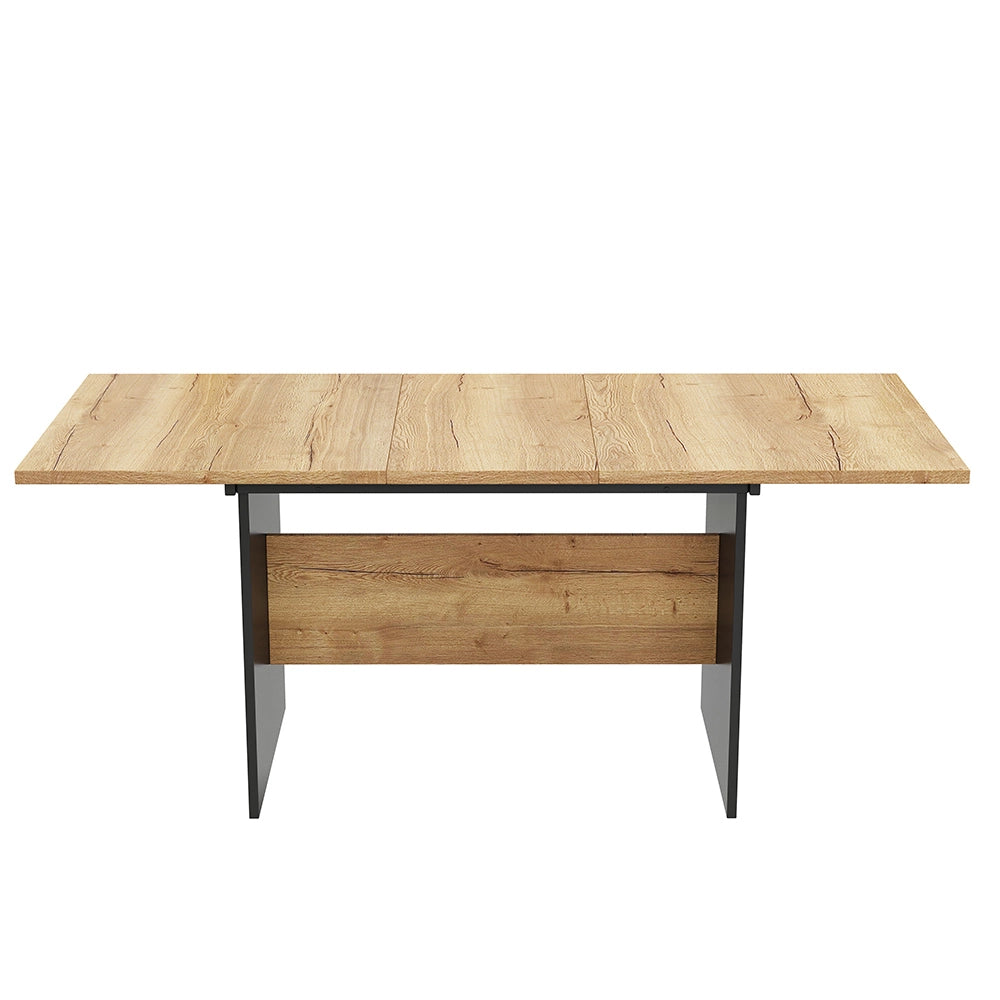 Tavolo da pranzo allungabile - Xylo - 180x80 cm - Nocciola scuro - 4-6 persone