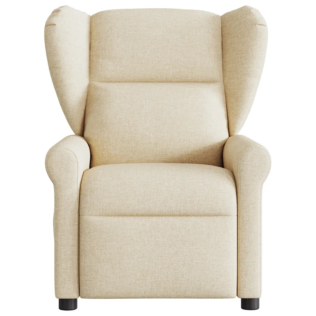 Divano Sedia-Poltrona Reclinabile in Tessuto Crema 954993