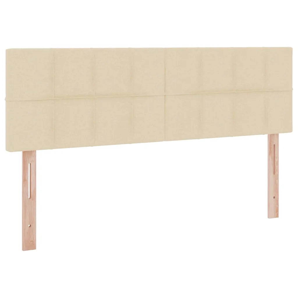 Letto con contenitore LED e materasso Crema 140 x 200 cm