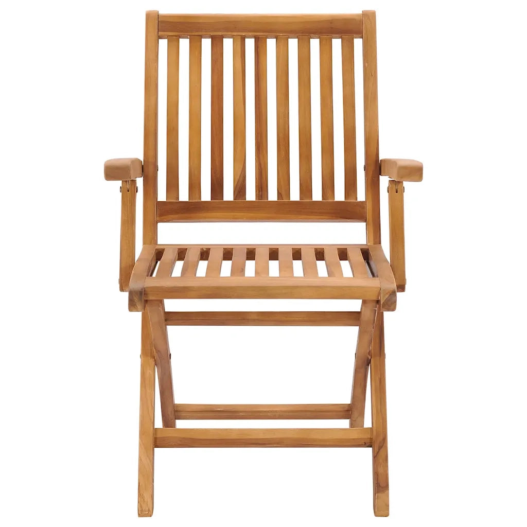 Sedie da Giardino 2 pz con Cuscini Beige in Massello di Teak cod mxl 74928