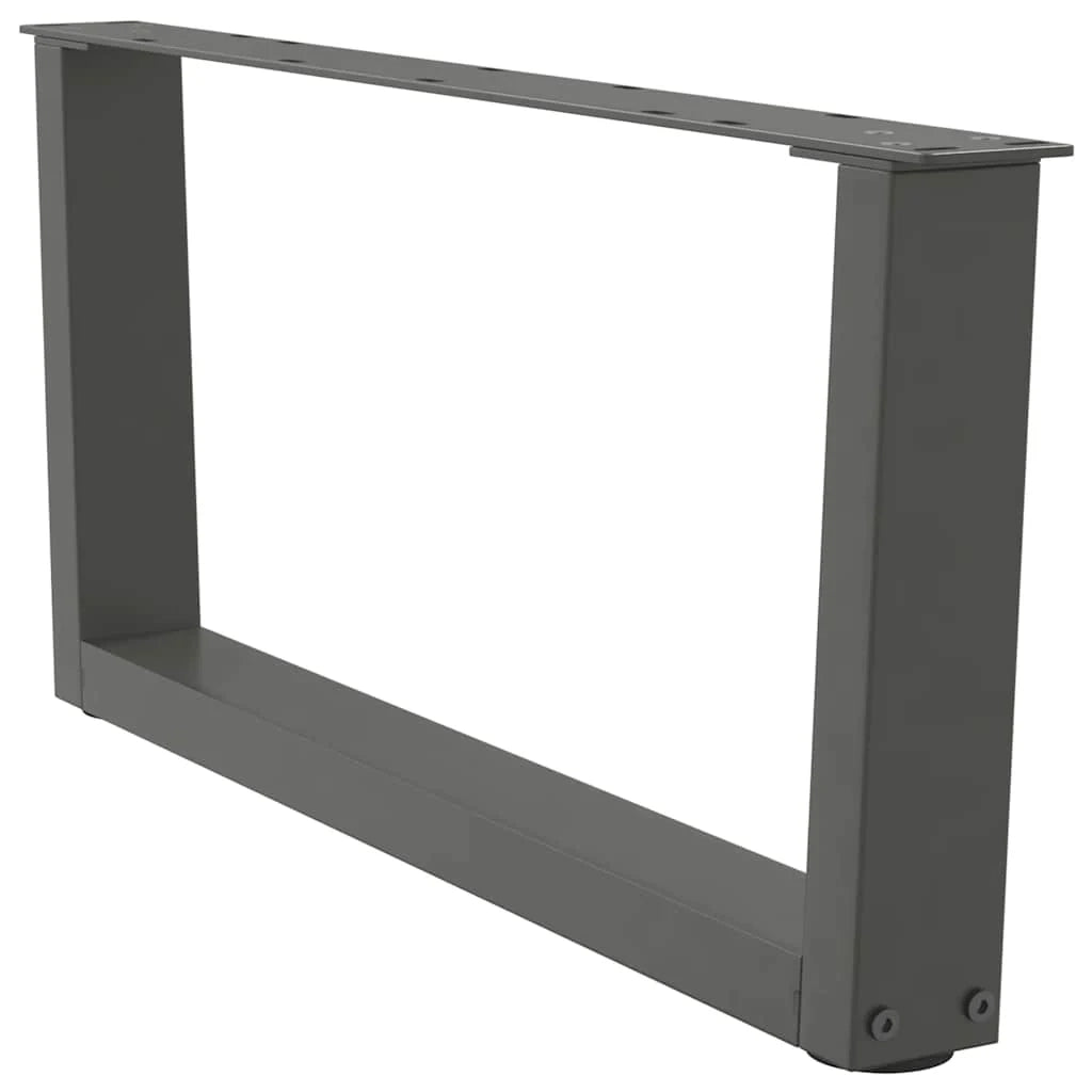 Set di 2 gambe per tavolino da caffè dal design moderno a forma di V per personalizzare un tavolo da 70 x 30 x 31 cm in acciaio antracite 02_0056906
