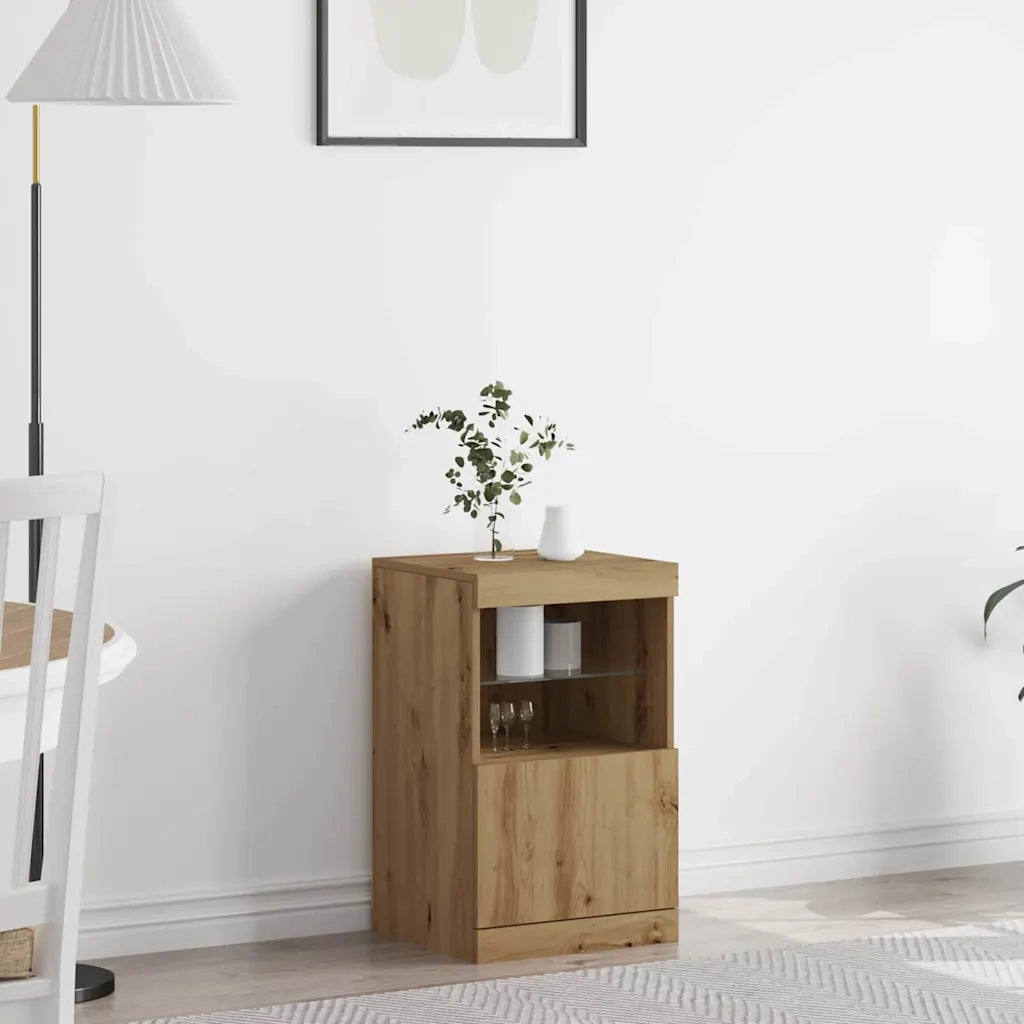 Madia LED Rovere artigianale 41 x 37 x 67 cm Legno multistrato 863037