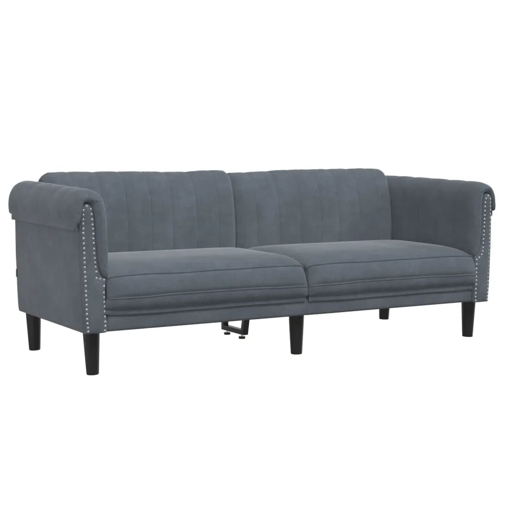Set di Divani 2 pz Grigio Scuro in Velluto 3209220