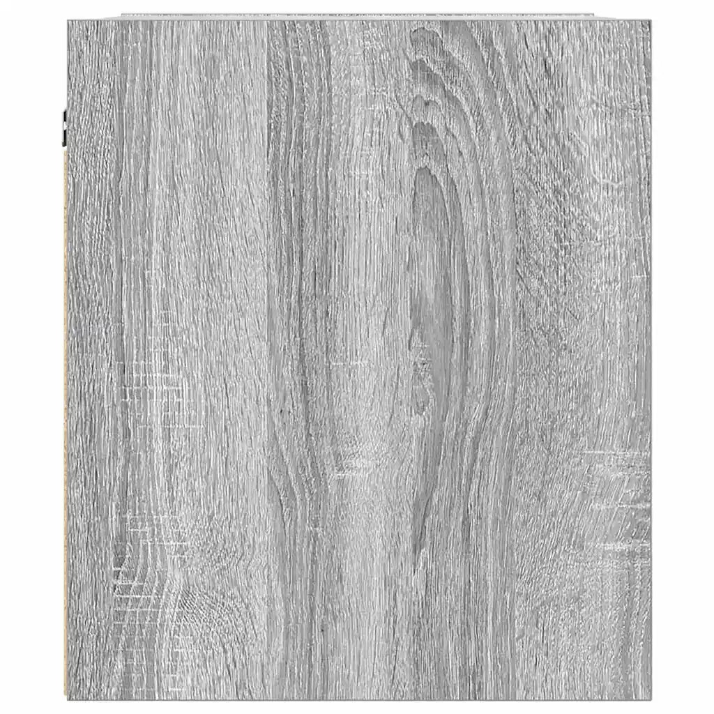 Comodino a Muro Grigio Sonoma 38x34x40 cm 861257