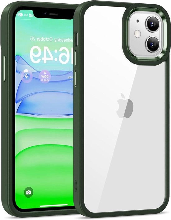 Custodia Premium iPhone 11 - Transparente - Resistente ai graffi - Protezione militare - Modello: Donkergroen