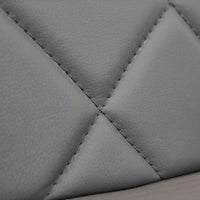 Sedia Blossom 41x50x91 h cm in Similpelle Grigio scuro