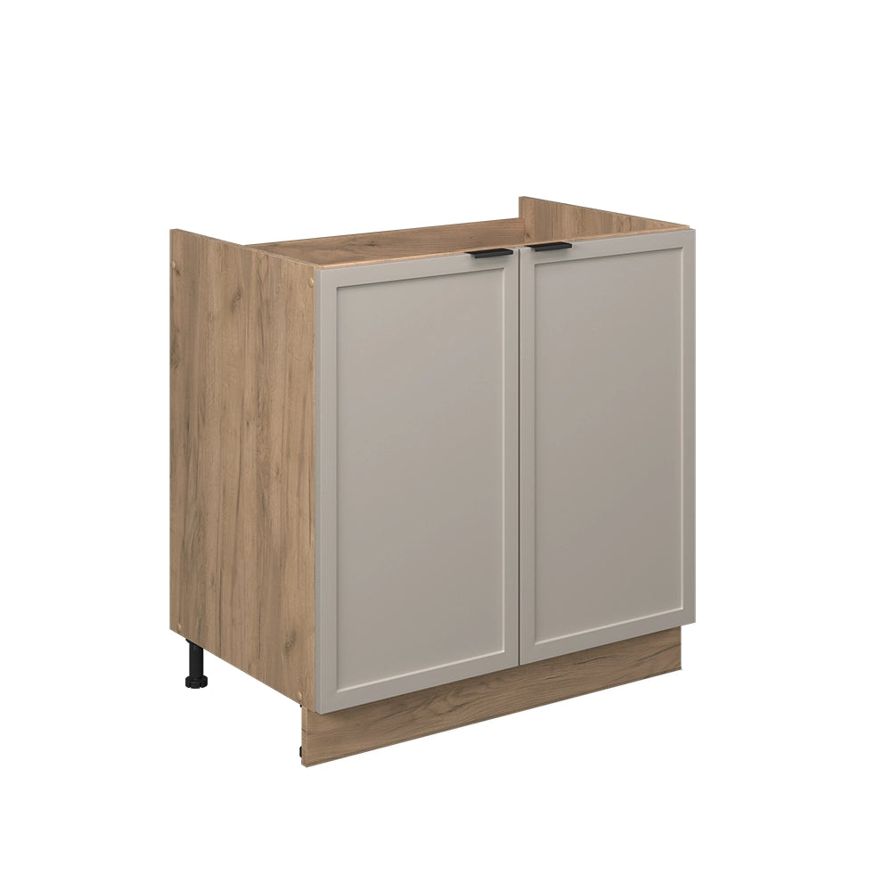 Vicco Mobili per lavelli da cucina  GrigioBeige 80 cm senza piano di lavoro