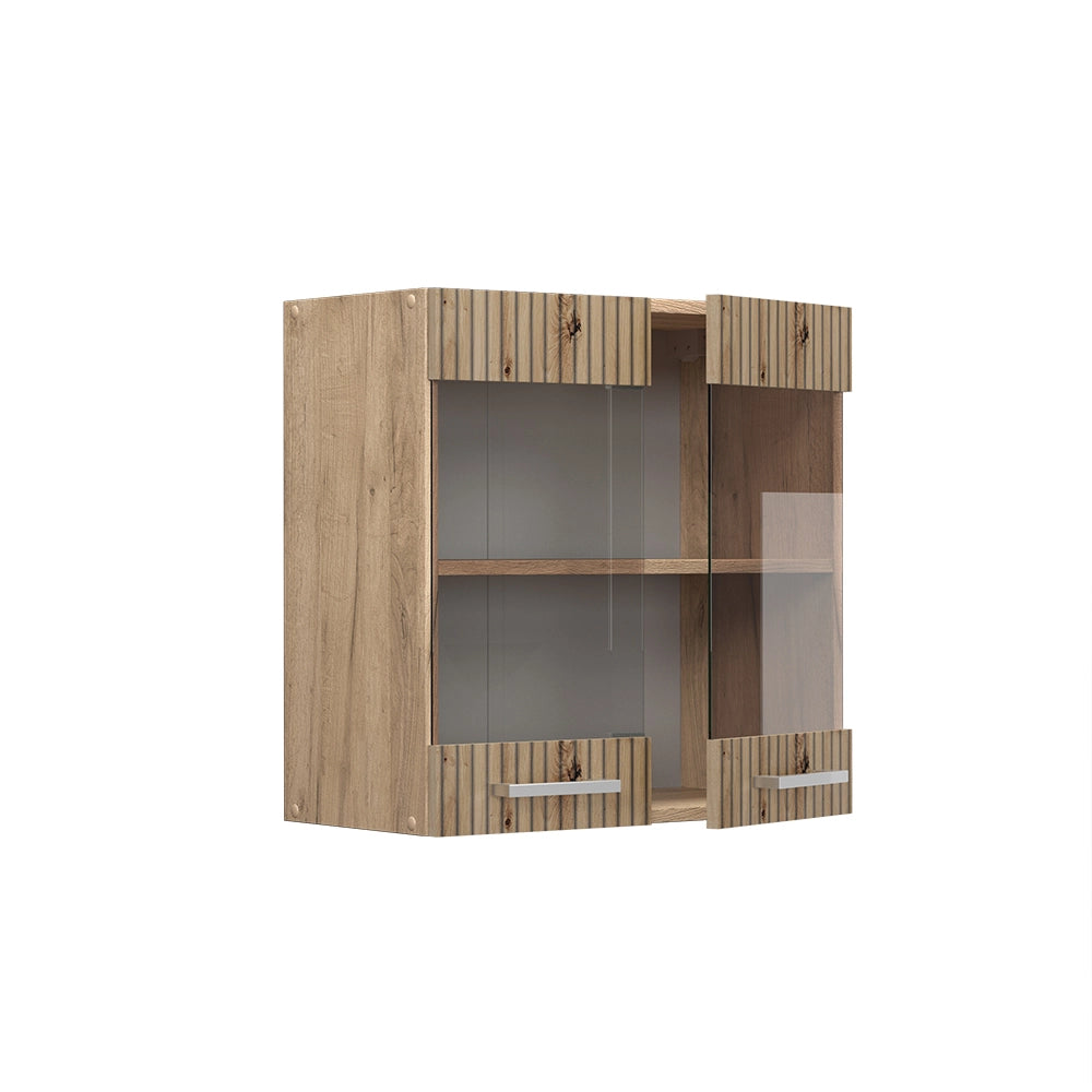 Vicco Mobile da cucina in vetro Rovere artigianale 60 cm