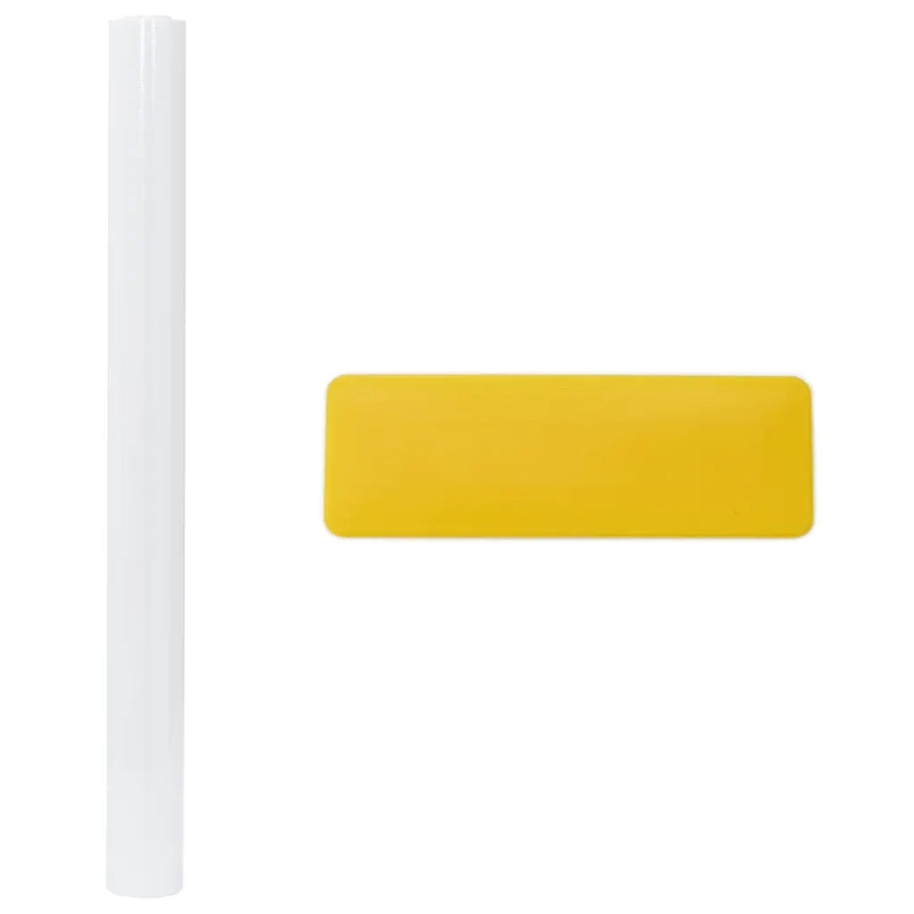Pellicole Statiche Smerigliate Bianche 5pz in PVC 3208950