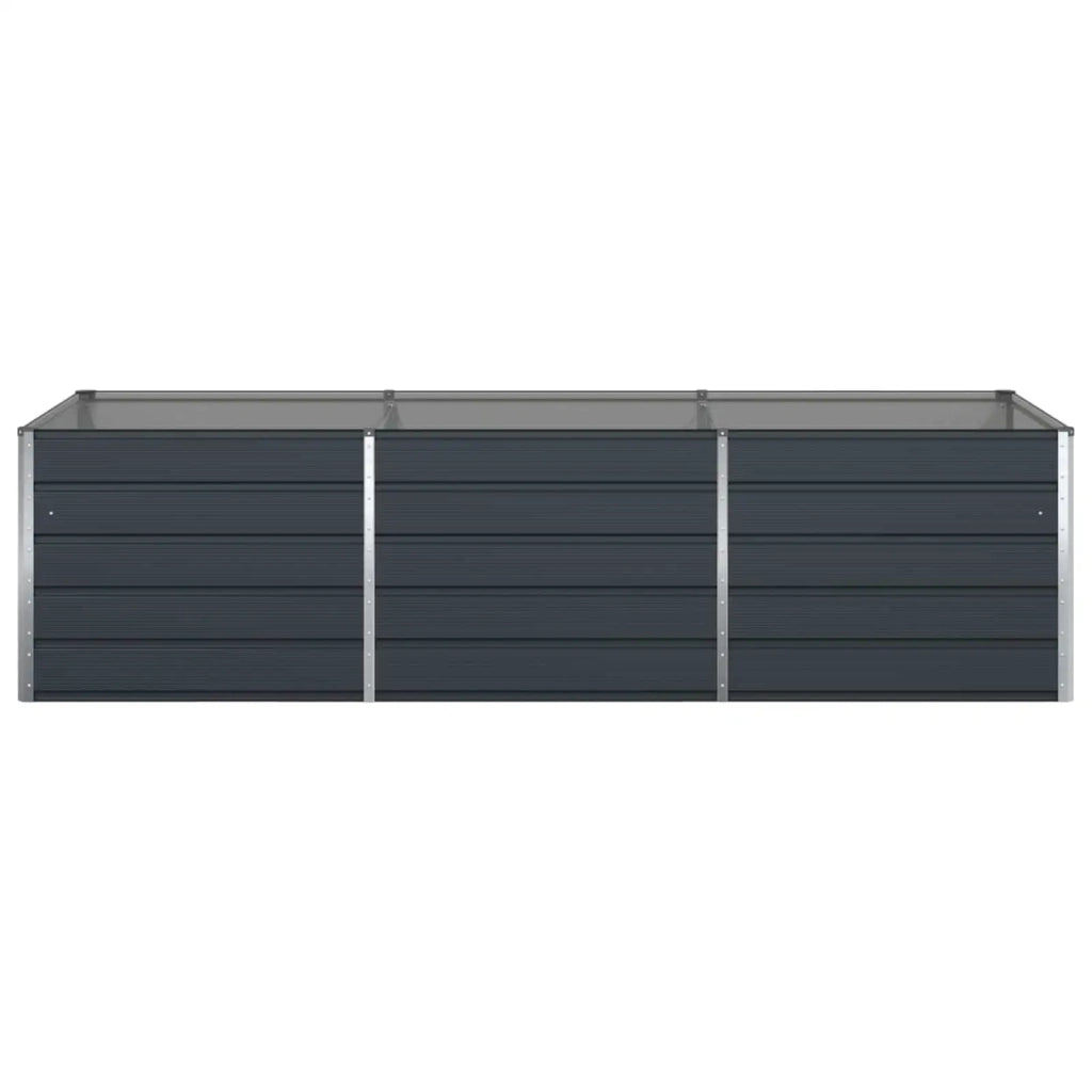 Fioriera Antracite 290 x 100 x 75 cm Acciaio zincato