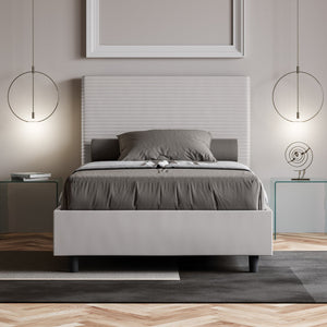 Letto Matrimoniale Francese 140x200 cm Senza Rete Focus Bianco