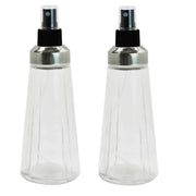 MA MAISON SET 2 OLIERE SPRAY IN VETRO LAVORATO CON DOSATORE A SPRUZZO E TAPPO SALVA FRESCHEZZA 280 ML FORMA CONICA