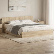 Telaio del letto con storage Rovere Sonoma 180 x 200 cm