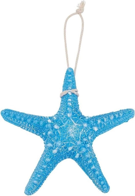 Decorazione per Parete Zeister in Stile Mediterraneo - 16x16cm - Ornamento per Camera da Letto, Bagno, Ristorante, Soggiorno, Foto - Zeister in vetro con apertura per attaccatura - Cielo Blu - Dimensioni: 16x16cm