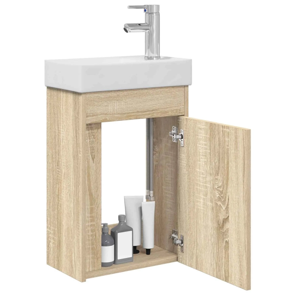 Mobile bagno con rubinetto Rovere Sonoma 40,5 x 22,5 x 62 cm 889523