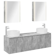 Set di Armadi da Bagno 5 pcs Grigio Cemento 3406570