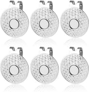 Marcatori di golf in alluminio leggero 6 pezzi - segnalazione magnetica - 3x2,6x1cm - forza di attrito forte