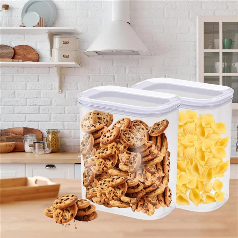 MA MAISON CLEAR AND FRESH CONTENITORE RETTANGOLARE TRASPARENTE CON COPERCHIO BIANCO 1,5 LT