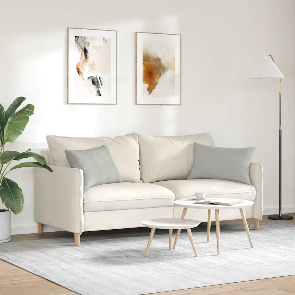 Cuscini da Divano 2 pcs Grigio chiaro 60 x 40 cm Tessuto