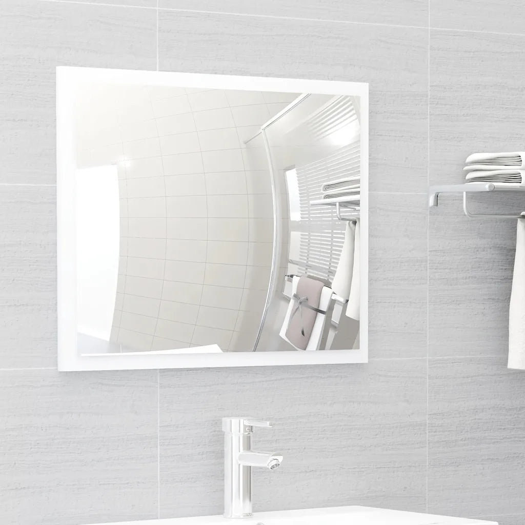 Set Mobili da Bagno Bianco in Legno Multistrato 3071675