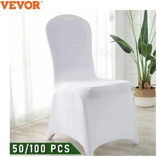 Copricuscini per Sedia - 50 pezzi - Bianco - Cerchio