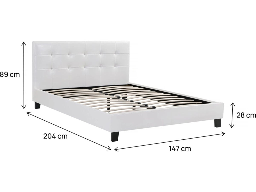 Letto JULIA Bianco - 140 x 190 cm