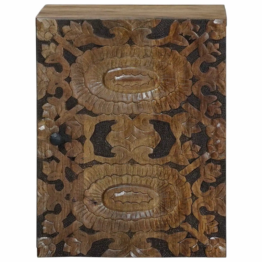 Mobile Appeso da Bagno con porta Marrone 38 x 33,5 x 48 cm 4018352