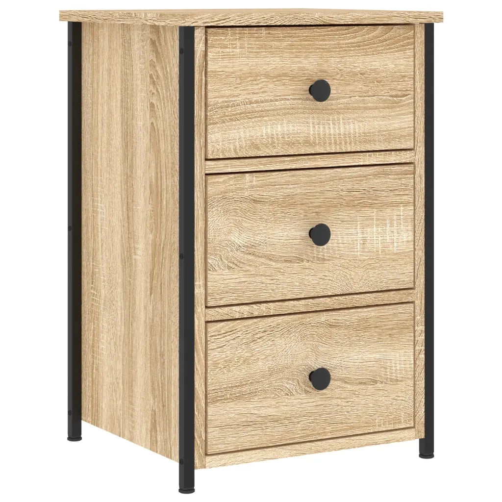 Comodini 2 pz-Set di 2 Tavolino da notte Rovere Sonoma 40x36x60 cm in Legno Multistrato