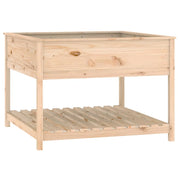 Fioriera | Cassetta per fiori | Vaso con Mensola 111,5x111,5x81cm in Legno Massello di Pino
