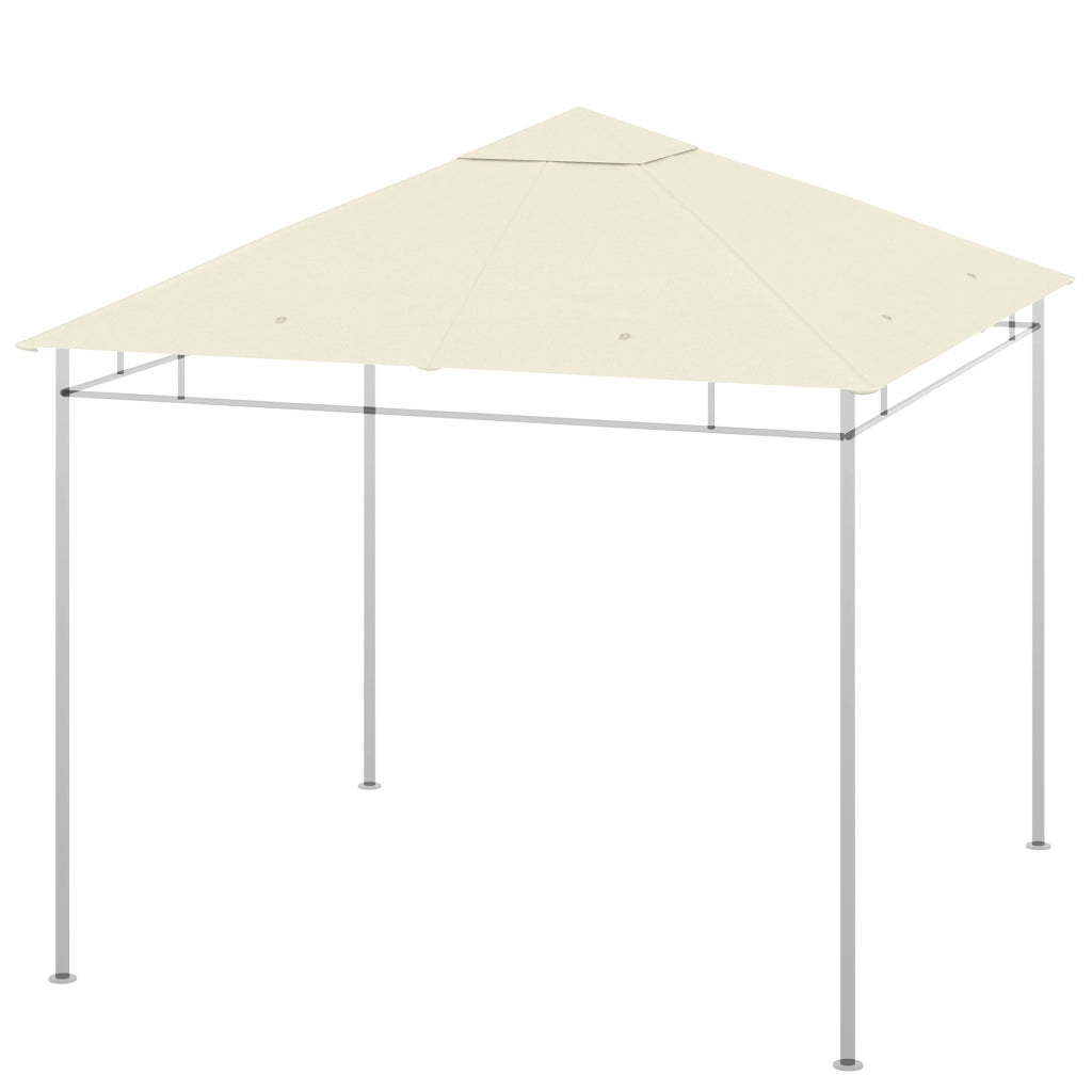Tenda da giardino sostituzione tetto ¨C zephmum ¨C poliestere 180 g/m2 3x3m crema