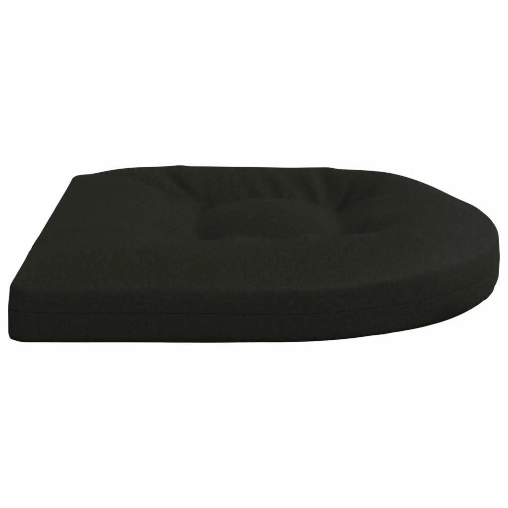 Cuscini per Sedia in 4 Pezzi 4 pz 100% Poliestere Nero 945317