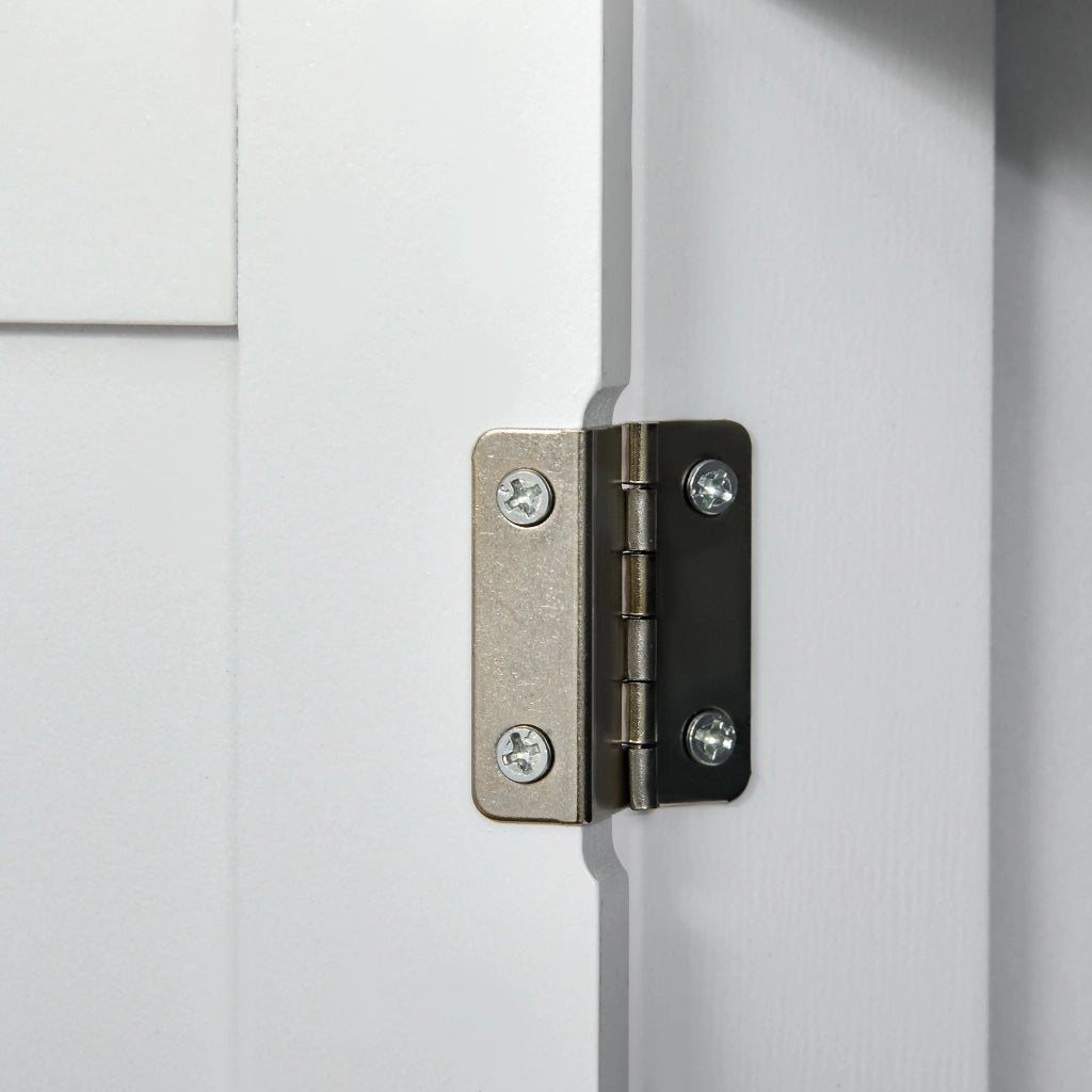 Mobile da Bagno 2 Ante con Cassetti 60x30x75 cm in Legno Bianco