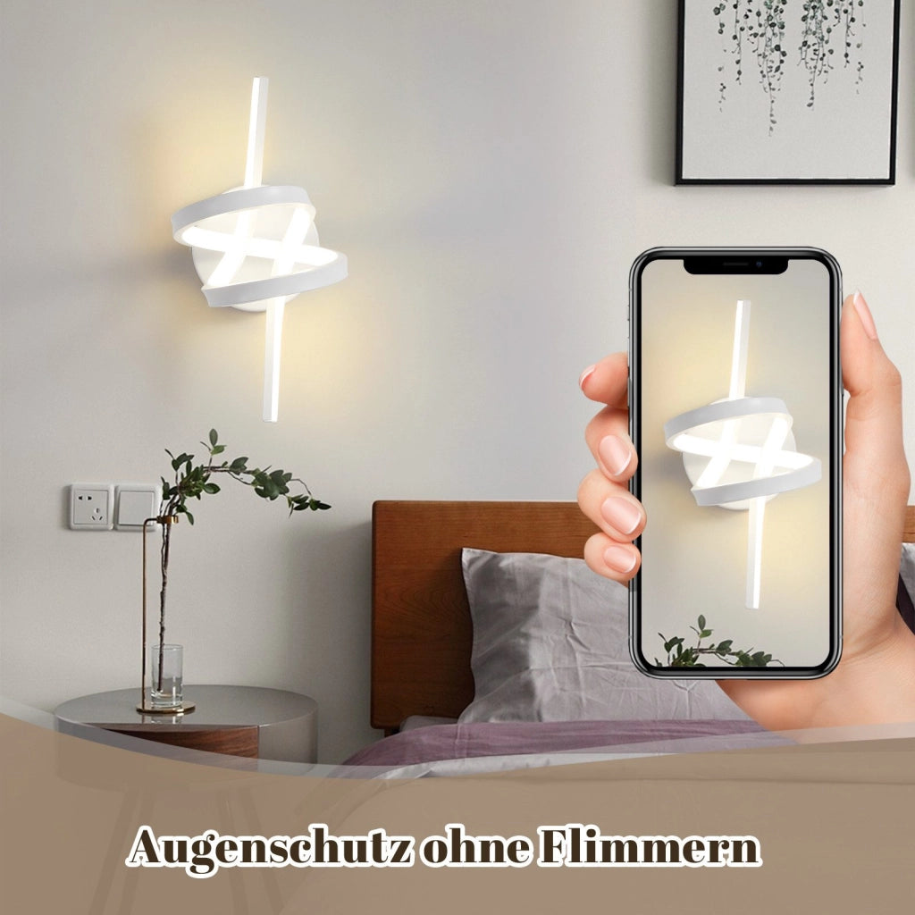ZMH Applique LED da parete per interni da 7W bianco 3000K per scale soggiorno