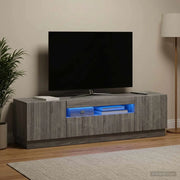 Mobile TV LED Sonoma grigio Legno ingegnerizzato 897351