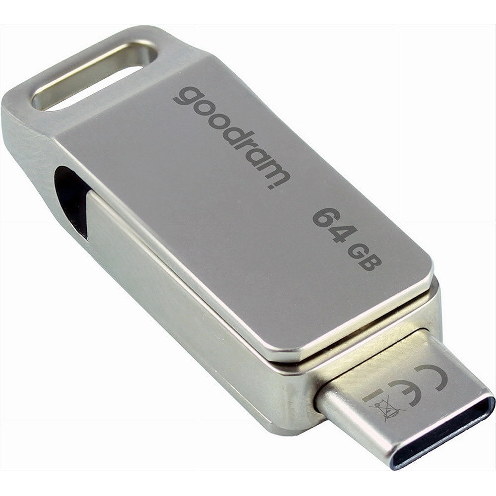 Trade Shop - Pen Drive 64 Gb Usb 3.2 Gen 1 3.0 Type-a + Usb Type C Dual Drive Otg Oda3-64gb -