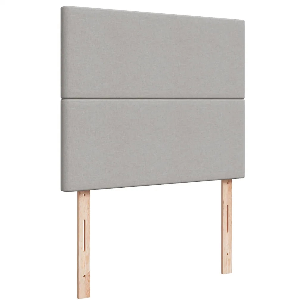 Letto a Molle Materasso e LED Grigio Chiaro 120x190 cm Tessuto 3270183